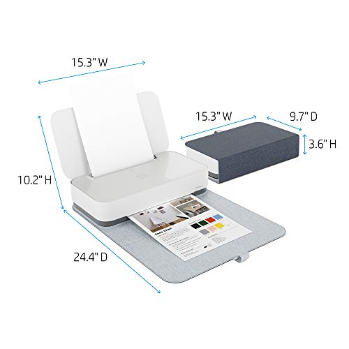 HP Tango X Smart All-in-One Printer, Bundled with 75 Sheets of Photo Paper – Designed for your Smartphone with Remote Wireless Printing, HP Instant Ink & Amazon Dash Replenishment ready