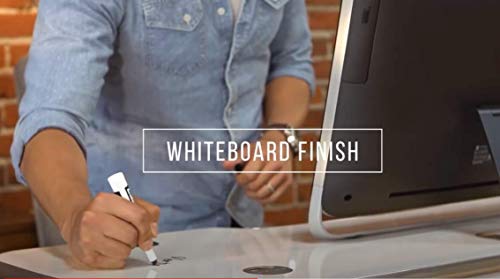VersaDesk Power Pro USA Manufactured | Electric Height-Adjustable Desk Riser | Standing Desk Converter | Sit to Stand Desktop with Keyboard + Mouse Tray | 36" X 24" | All White