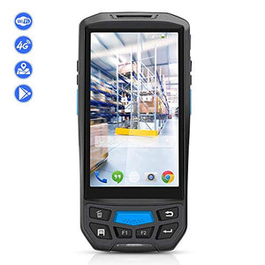 Android Barcode Scanner MUNBYN Rugged Handheld Mobile Terminal with 1D Honeywell Laser Reader, Touch Screen, Camera, Wireless 4G WiFi GPS BT for Delivery Shipping Warehouse Retail Inventory Management