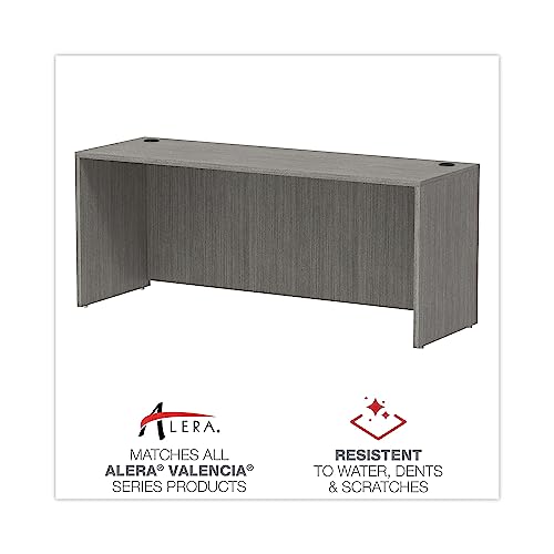 Alera Valencia Series Credenza Shell, 70.88w x 23.63d x 29.5h, Gray by Alera