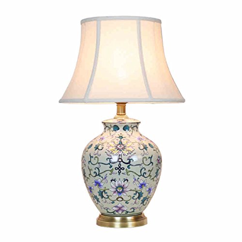 505 HZB Ceramic Desk Lamp Bedroom Bedside Lamp Room Villa Desk Lamp
