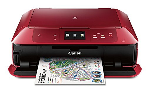 Canon MG7720 Wireless All-In-One Printer with Scanner and Copier: Mobile and Tablet Printing, with Airprint  and Google Cloud Print compatible, Red