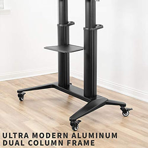 VIVO Mobile TV Cart for 32-120 inch Screens up to 308 lbs, Black, STAND-TV120B