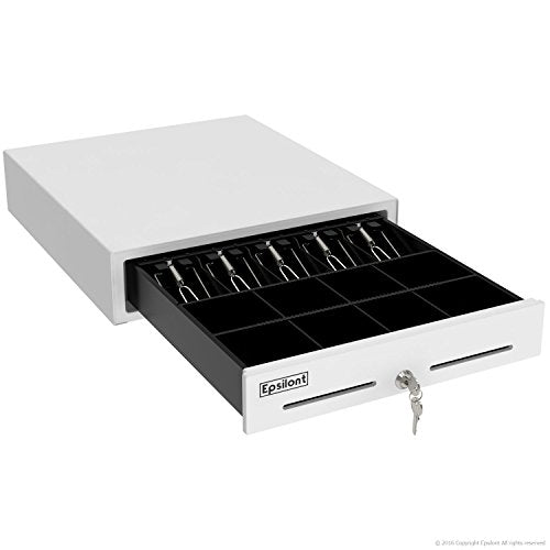 Star Micronics TSP143III USB Receipt Printer and Epsilont 16" by 16" Cash Drawer 4 Bill 5 Coin Compatible with Square
