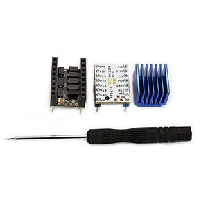 3D Printer Step Motor Controller 3D Printer Parts, 20 Pcs Super Silent Stepper Motor Driver Module + 10Pcs Heatsink + 5Pcs Stepstick Smoother Kit for 3D Printer Accessories