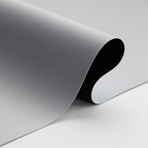 Carl's FlexiGray Projector Screen (16:9 | 10.5x18-Ft | 245-in | Folded) Finished Edges & Grommets, DIY Projection Screen, HD, Low Ambient Light, Tensioned, Outdoor, Portable, High Contrast Grey