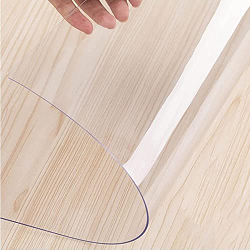 REMYSAOS Floor Protector PVC Transparent Chair Mat - Thick 1.5mm, Hardwood & Carpet, Non-Skid Waterproof Rug Runner, Customizable Sizes