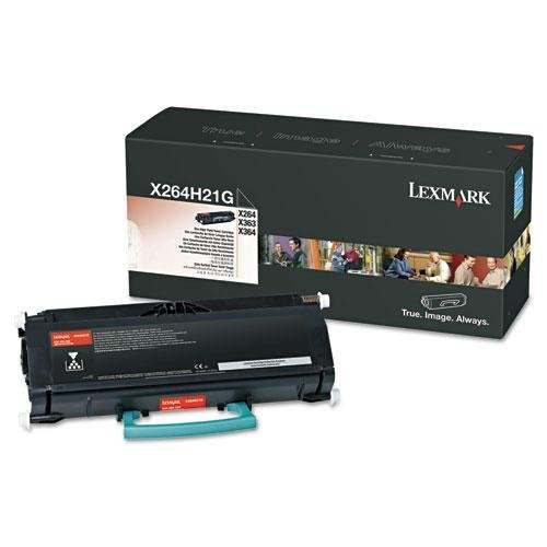Lexmark X264H21G High-Yield Toner, 9000 Page-Yield, Black