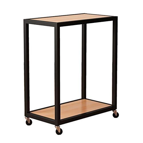 WAOCEO Wood CPU Stand with Brake - Desktop Host Holder Tray Rack