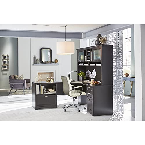 Realspace® L-Shape Corner Desk, Espresso