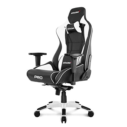 AKRacing Masters Series Pro Luxury XL Gaming Chair with High Backrest, Recliner, Swivel, Tilt, 4D Armrests, Rocker & Seat Height Adjustment Mechanisms, 5/10 Warranty
