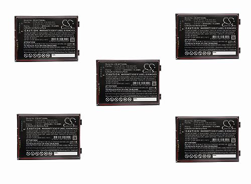 XSPLENDOR (5 Pack) Battery for Honeywell CT40 CT40XP CT50-BTSC 4000mAh