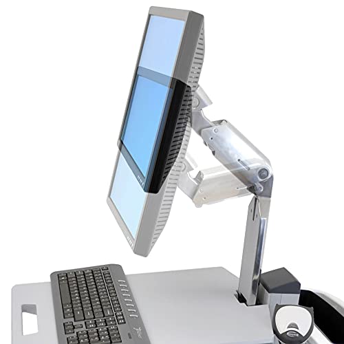Ergotron Neo-Flex Rolling Computer Cart - Mobile Standing Desk Workstation - Grey