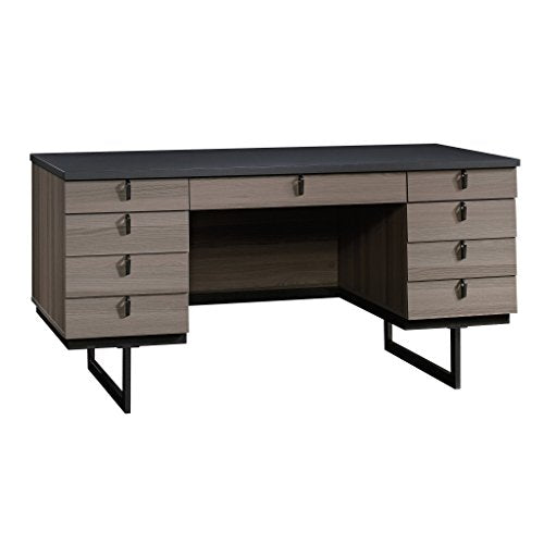 Sauder 420629 International Lux Executive Desk, Diamond Ash Finish
