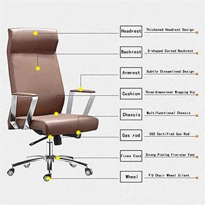 Generic Executive Leather Office Chair Swivel Desk Boss Computer Ergonomic Backrest Armrest