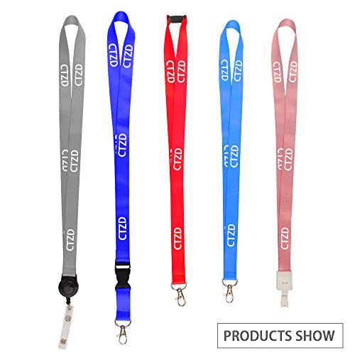 100 Pack Custom Lanyards Customized Neck Strap Print Your Name Text Logo Image Slogan for Office Company School Event