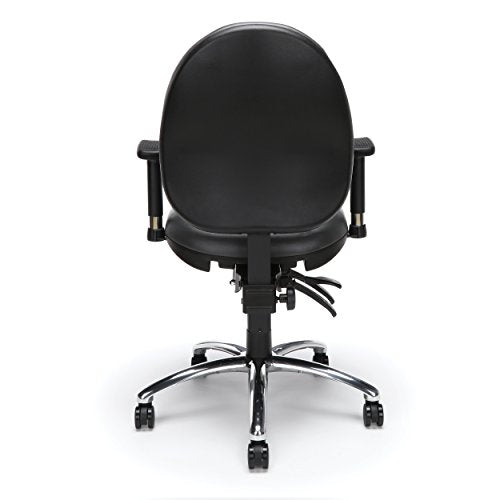 OFM 24/7 Vinyl Chair, Charcoal