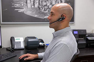 Discover D904 Convertible DECT Wireless Office Headset System with Unlimited Talk Time for Professionals- Works with PC/Mac and Desk Phone- 3 Year Warranty