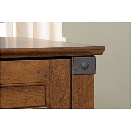 Pemberly Row L Shaped Computer Desk in Washington Cherry