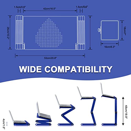 EYHLKM Lap Laptop Desk Portable Lap Desk with Pillow Cushion, Fits up to 17.3 inch Laptop Tablet and Phone Holder (Color : A)