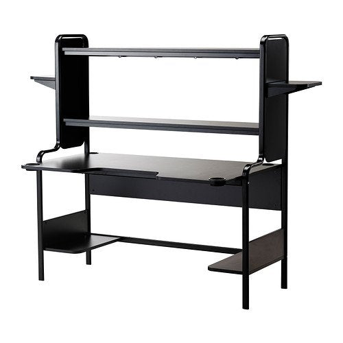 Ikea Fredde Computer Work Station, Black