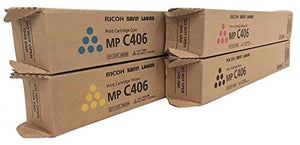 842091 MPC306 Genuine Ricoh Toner Value Pack, Black, Cyan, Magenta, Yellow