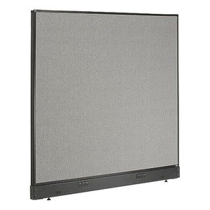 Global Industrial Electric Office Partition Panel, Gray 60-1/4"W x 46" H