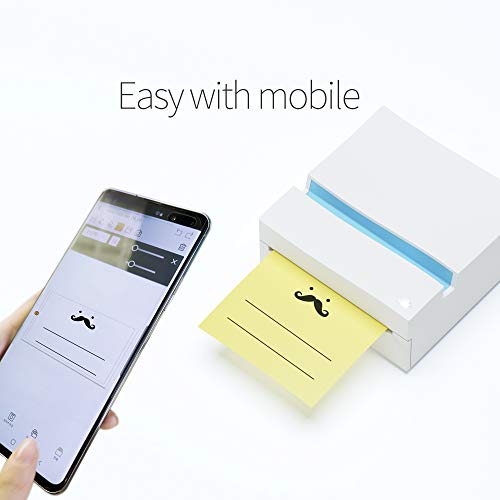 Nemonic Mini - Sticky-Notes Printer I Compatible with Andoird Bluetooth Connection I Portable Mini Thermal Paper I Handheld Wireless Printer
