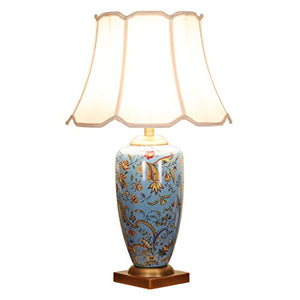 505 HZB American Ceramic Copper Desk Lamp, Living Room, Villa Hotel, Table Lamp, Fashionable Bedroom, Bedside Lamp. (Size : S4572cm)