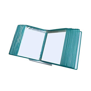 None Deluxe Catalog Display Racks, Copyholders, Desktop/Wall Mounted Reference System - A4-30 Vertical Green