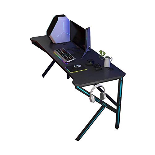LKNJLL 39 inches Gaming Desk Computer Gamer Desk Large Computer Desk Workstation Office PC Desk, Easy Installation