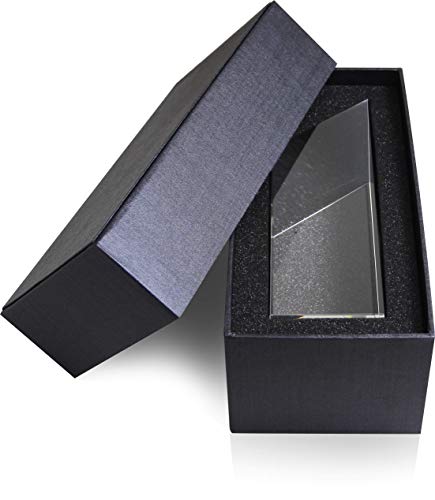 Custom Engrave Crystal Diamond Shaped Salesperson of The Year Award Trophy, Personalized with Recipient and Company Name, Unique Crystal Corporate Sales Recognition Award (XL - 12")