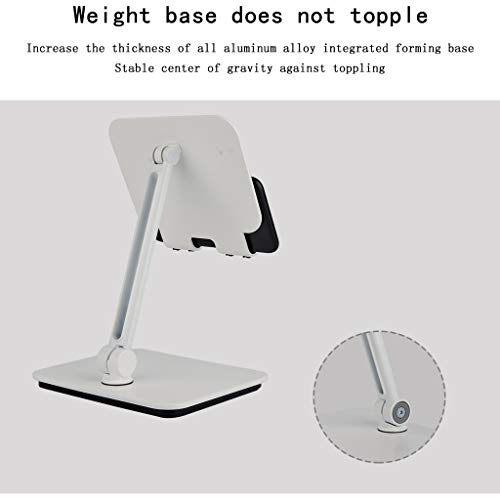 Laptop Stand for Desk, Mobile Phone Stand, Adjustable Multi-Angle Notebook Riser, Foldable Portable Ergonomic Computer Desktop Laptop Holder for Desk, Home Office Furniture Set (White)