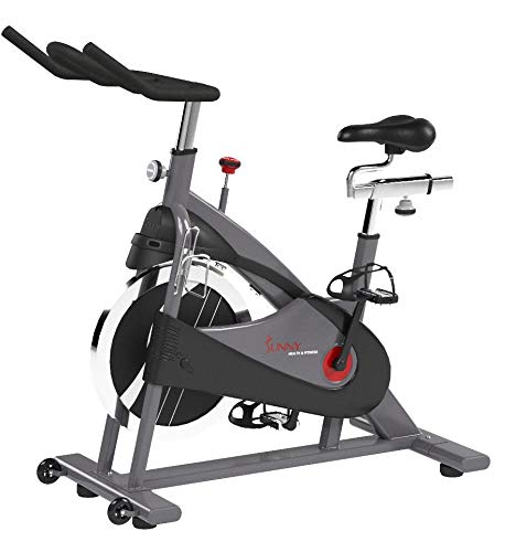 Sunny Health & Fitness SF-B1509C Chain Drive Premium Indoor Cycling Exercise Bike, Gray