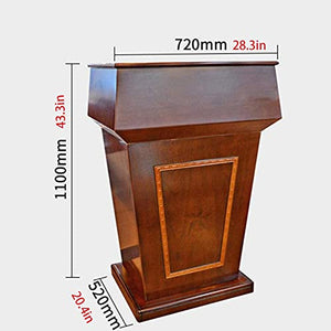 ZEELYDE Acrylic Lectern Podium Stand, Modern Reception Desk Podium