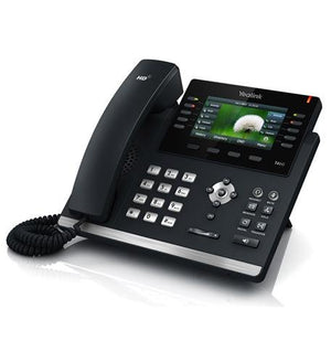 TWAComm.com Yealink SIP-T46U Business Phone System Starter Pack - Voicemail, Auto Attendant, Call Recording, 6 Phone Bundle