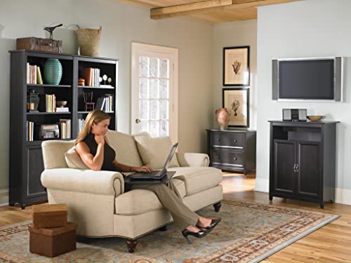 Sauder Edge Water Lateral File Cabinet, Estate Black Finish, 33.31" x 23.47" x 29.37