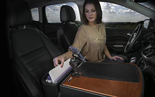 AutoExec AUE10053 GripMaster Car Desk Mahogany Finish with Phone Mount