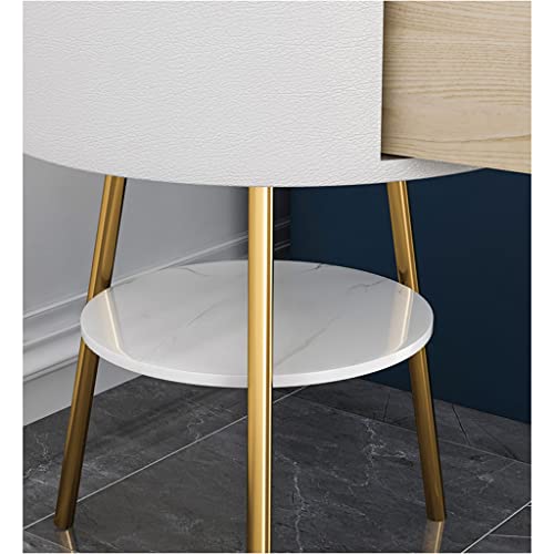 VejiA Floor Lamp with Table and Wireless Charging Station - 2 in 1 Bedside Nightstand Standing Lamp