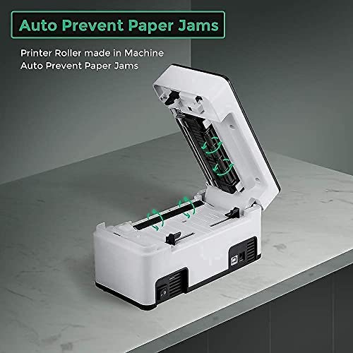 MUNBYN Thermal Label Printer, with Pack of 500 4x6 Roll Labels,High Speed Direct USB Thermal Barcode 4×6 Shipping Label Printer Marker