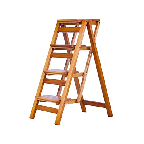 LUCEAE Four Step Folding Step Ladder for Office, Home, and Kitchen