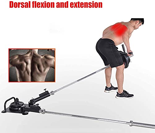 XIAOER 360 Degree Rotation Barbell T-Bar Row Plate Post Landmine, Core Strength Training Equipment for Back Muscle Training