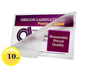 Oregon Lamination Premium 10 Mil Letter Size Hot Laminating Pouches 9 x 11-1/2 (Pack of 500) Clear