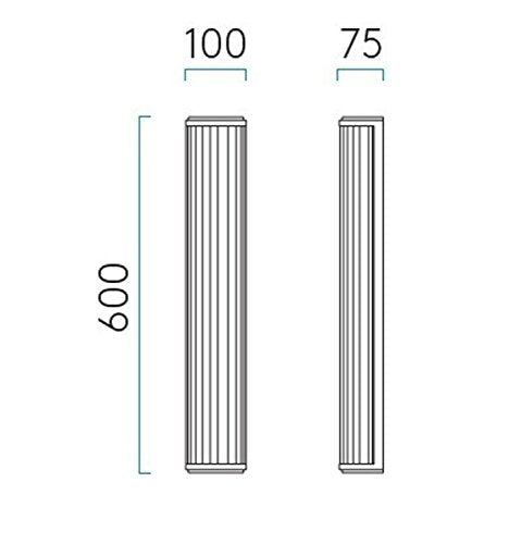 Astro Lighting Monza 600 Wall Lamp Applique T5 1x24W 600mm Chrome
