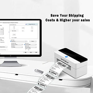 Shipping Label Printer,4x6 Shipping Label Printer with Holder for Home Small Business,USB Label Printer for Shipping Packages,Compatible with UPS,Amazon,Shopify, FedEx,Support Multiple Systems