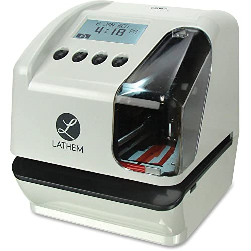 Lathem Time LT5000 LT5000 Electronic Time and Date Stamp, Electronic, Cool Gray