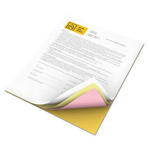 Xerox 3R12856 Vitality Multipurpose Carbonless Paper, 8 1/2 x 11, Goldenrod/Pink/Canary/White