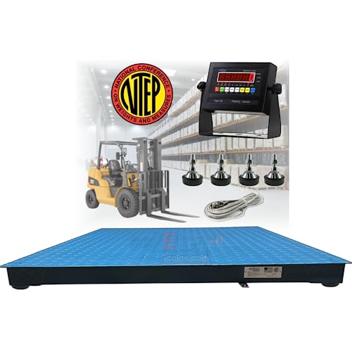 SellEton SL-800-4x4-NTEP Industrial Warehouse Floor Scale | 5000 lbs x 1 lb