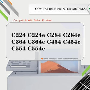 PUCIO DV-512 Developer Unit Compatible with Konica Minolta C224 C224e C284 C284e C364 C364e C454 C454e C554 C554e Printers