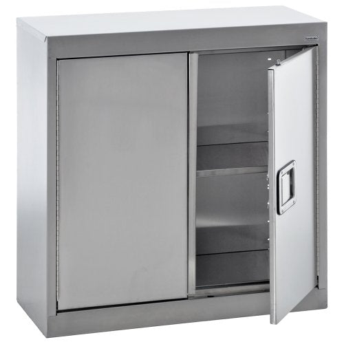 Sandusky Lee SA1D301230-XX 304 Stainless Steel Wall Storage Cabinet, 1 Adjustable Shelf, 30" Height x 30" Width x 12 inch Depth